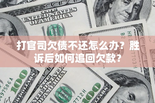武汉打官司欠债不还怎么办？胜诉后如何追回欠款？
