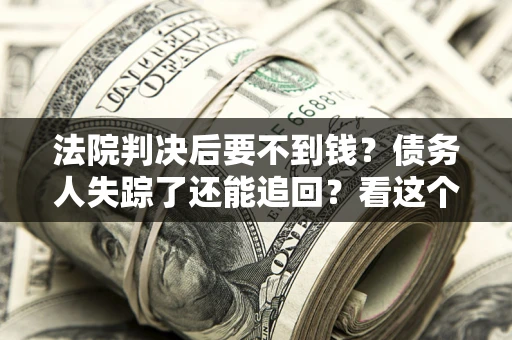 武汉法院判决后要不到钱？债务人失踪了还能追回？看这个方法！