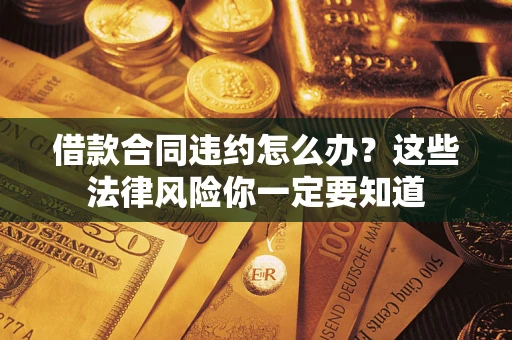 武汉借款合同违约怎么办？这些法律风险你一定要知道