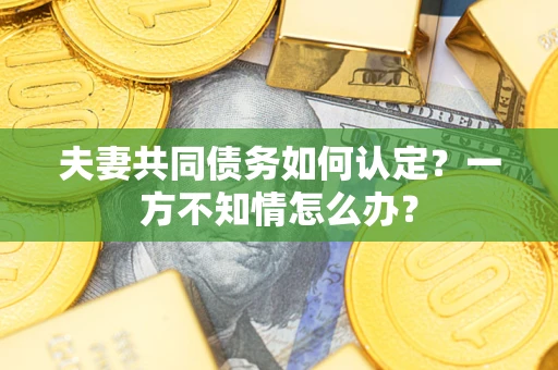 武汉夫妻共同债务如何认定？一方不知情怎么办？