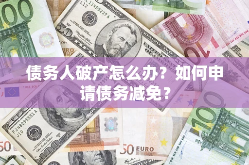 武汉债务人破产怎么办？如何申请债务减免？