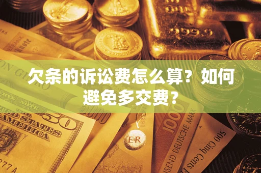武汉欠条的诉讼费怎么算？如何避免多交费？