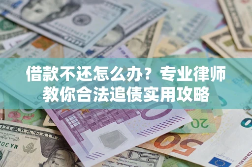 武汉借款不还怎么办？专业律师教你合法追债实用攻略