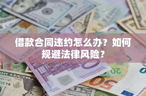 武汉借款合同违约怎么办？如何规避法律风险？