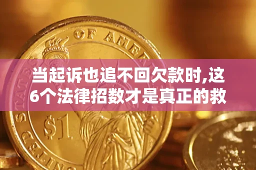 武汉当起诉也追不回欠款时,这6个法律招数才是真正的救命稻草